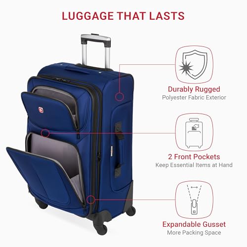 SwissGear Sion Softside Expandable Luggage, Black, 29-Inch C81483