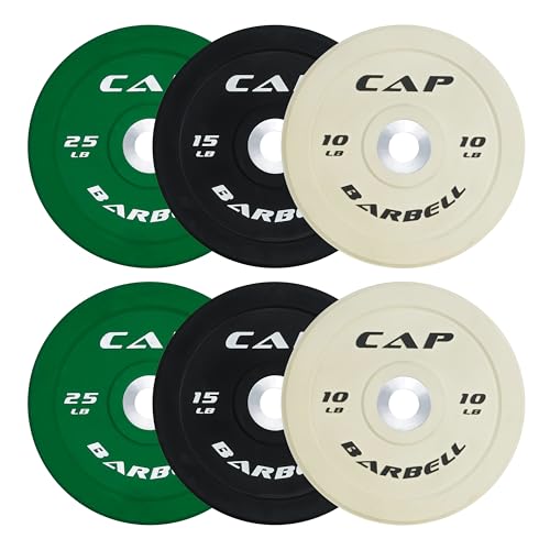 CAP Barbell 2-Inch Olympic Bumper Plate Weight Set O371151