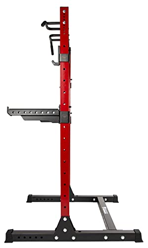 SF-SS1 3" x 3" Power Rack Squat Stand with J-Hooks and Safety Spotter Arms X542596