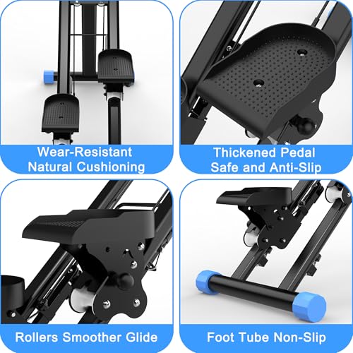Vertical Climber Stair Stepper with Adjustable Handlebar for Home U9704