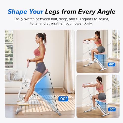 MERACH R07 2 in 1 Squat Rowing Machine, Foldable Home Exercise Equipment Y20209