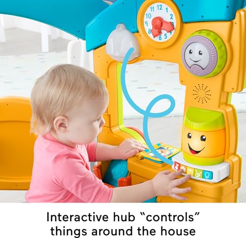 Fisher-Price Laugh & Learn Smart Learning Home Playhouse with Lights Sounds Activities for Infants Ages 6+ Months M9763