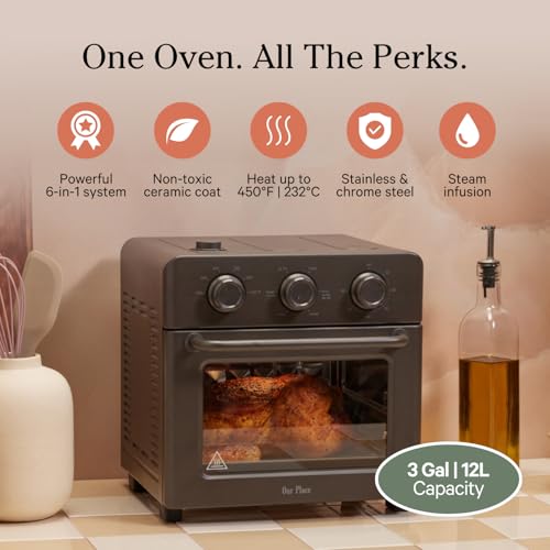 Our Place Wonder Oven 6-in-1 Air Fryer & Toaster Oven with Steam Infusion, Char J748