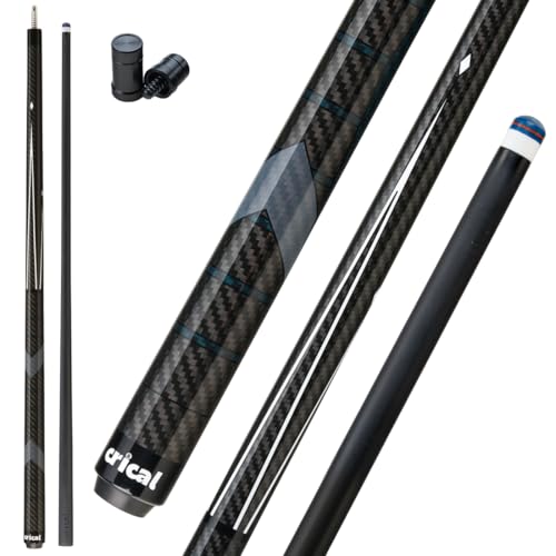 CRICAL Carbon Fiber Pool Cue Stick 58" with 12.5mm Tip J317692
