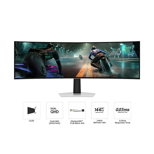 Samsung 49" Odyssey OLED G9 G91SD Dual QHD Curved Gaming Monitor V138