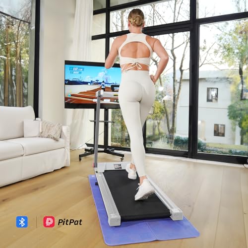 DeerRun Foldable Treadmill for Home with Incline and Handles K2464