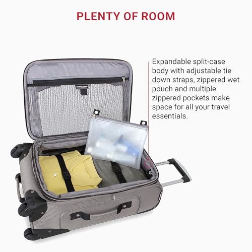 SwissGear Sion Softside Expandable Luggage, Black, 29-Inch C81483