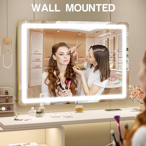 Vanity Mirror with Lights, 12.6"×15" LED Makeup Mirror, Touch Control Dimmable D52089