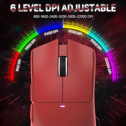 Attack Shark X11 59g Superlight Wireless Gaming Mouse with RGB Charging Dock, Black W869