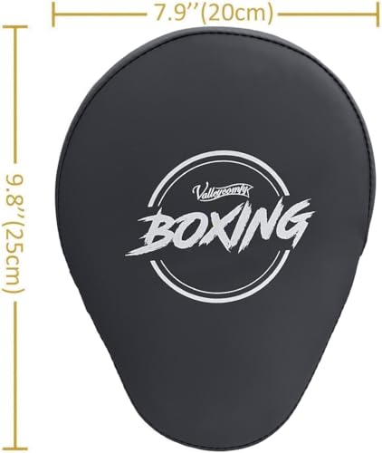 Valleycomfy Boxing Curved Focus Punching Mitts Leatherette Training Pads D262