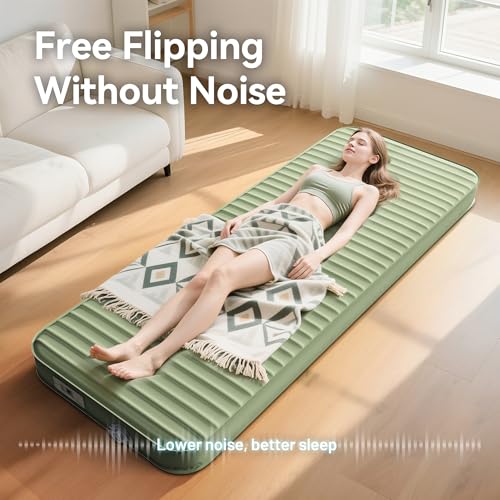Self Inflating 4" Memory Foam Sleeping Pad with Built-in Electric Pump for Camping C265