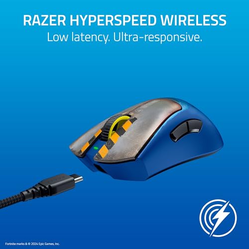 Razer DeathAdder V3 Pro Wireless Gaming Mouse, 63g Ultra Lightweight, Black B812