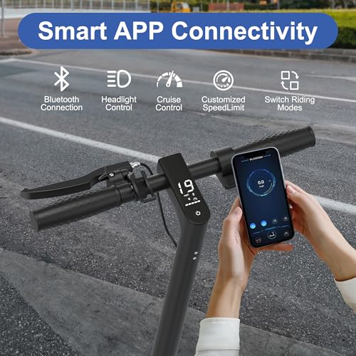 NAVIC Electric Scooter for Adults, Folding E-Scooter with Dual Braking and Dual Suspension B3040