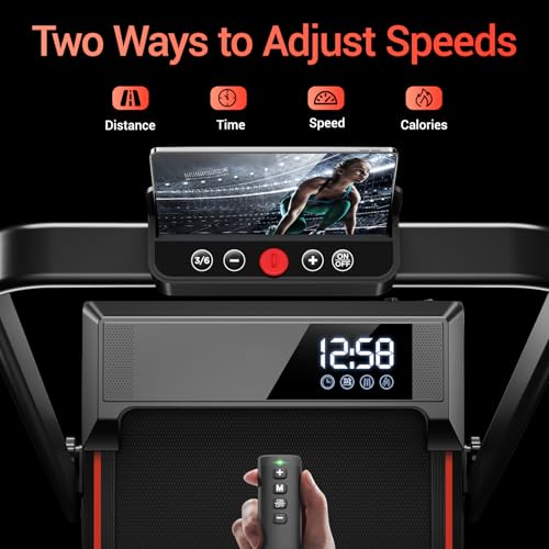 12% Incline Walking Pad Treadmill, 3-in-1 Folding, 2.5 HP Brushless U983150