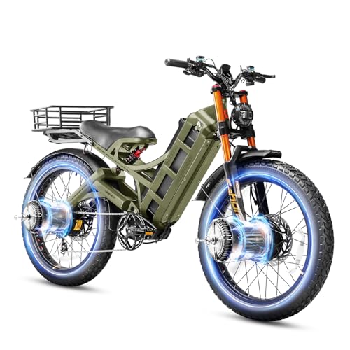 Romeo Pro 3 Electric Bike for Adults 5000W Dual Motor 60V 80Ah Fat Tire Full Suspension I27752