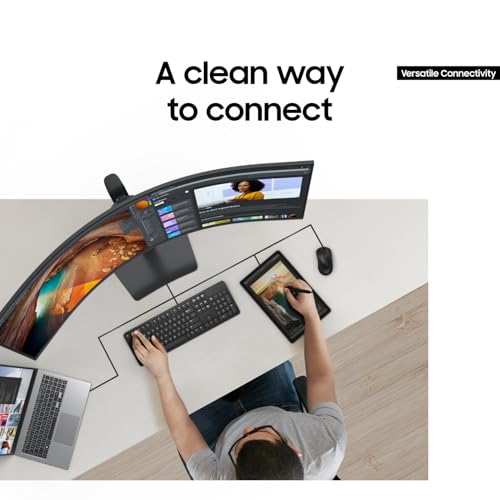 Samsung 49" Business Curved Ultrawide Dual QHD Monitor, USB-C, 120Hz, 2024 N911