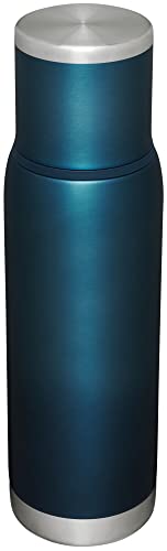 Stanley Adventure-To-Go Vacuum Bottle 25 oz Wide Mouth Insulated Stainless Steel Thermos, Blue Glow D5617