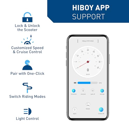 Hiboy S2 Series Electric Scooter for Adults, Folding Commuting Scooter with Double Braking System X20346
