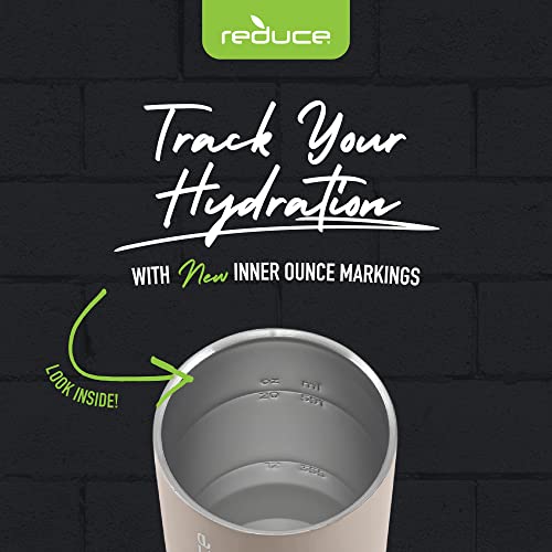 REDUCE Cold1 34 oz Tumbler with Lid and Straw, Vacuum Insulated Stainless Steel D10206