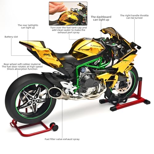 Die Cast Motorcycle 1:6 Scale Kawasaki H2R Alloy Racing Model L8357