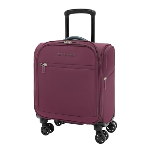 Verage Under Seat Luggage with Wheels, Softside Spinner Carry On, Navy 14-Inch A51804