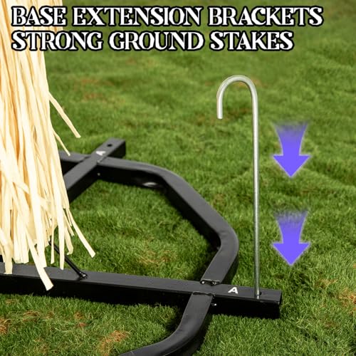 12 Ft Animated Hovering Witch Halloween Decorations Outdoor with Sound Sensor V262556