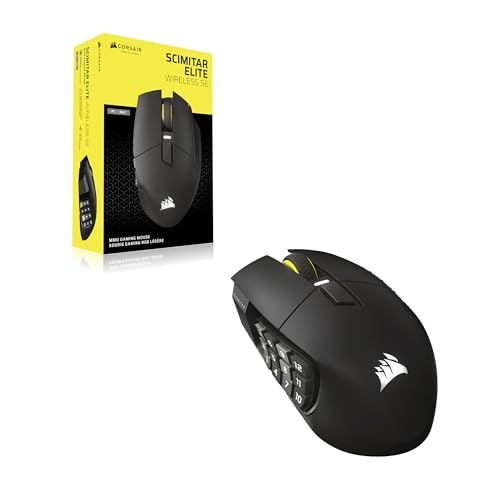 Corsair SCIMITAR RGB ELITE Gaming Mouse, 18,000 DPI, Black F130136