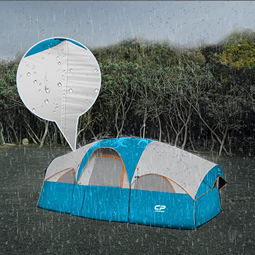 CAMPROS CP Tent 8 Person Weather Resistant Family Camping Tent with Carry Bag Z5924