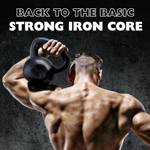 Yes4All 5-80 lbs Cast Iron Kettlebell for Strength Training M7531
