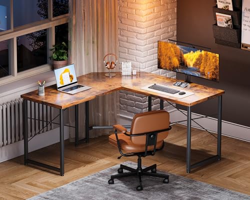 Casaottima L Shaped Gaming Desk Corner Desk for Home Office, 51 Inch, Black M173778