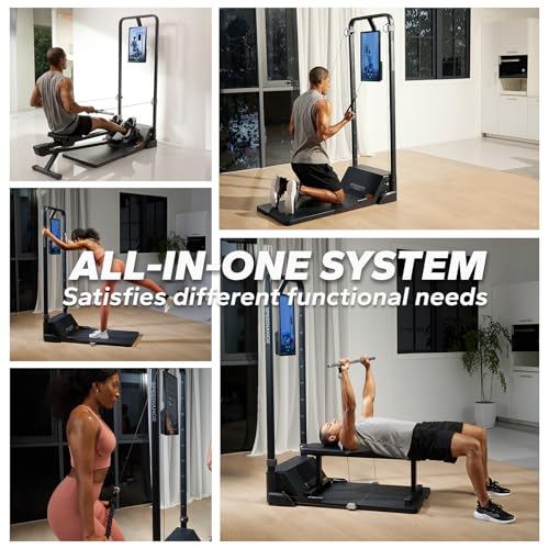 Gym Monster Smart Home Gym, Smith Machine Power Cage with Cable Crossover G34665
