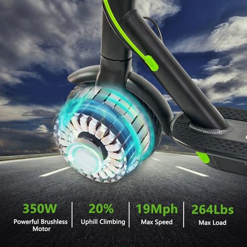 Electric Scooter for Adults, 500W Motor, 18-21 Miles Range, Foldable with LED Display N975561