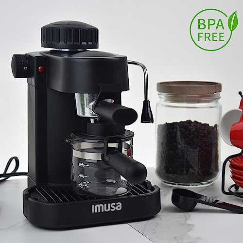 IMUSA GAU-18202 4 Cup Espresso/Cappuccino Maker, Black V2290