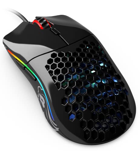 Glorious Model D Wired Gaming Mouse - 68g Honeycomb RGB Ergonomic, Matte White M160012
