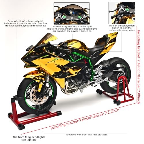 Die Cast Motorcycle 1:6 Scale Kawasaki H2R Alloy Racing Model L8357