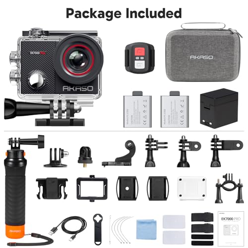 AKASO EK7000 Pro 4K Action Camera with Touch Screen, Waterproof G537