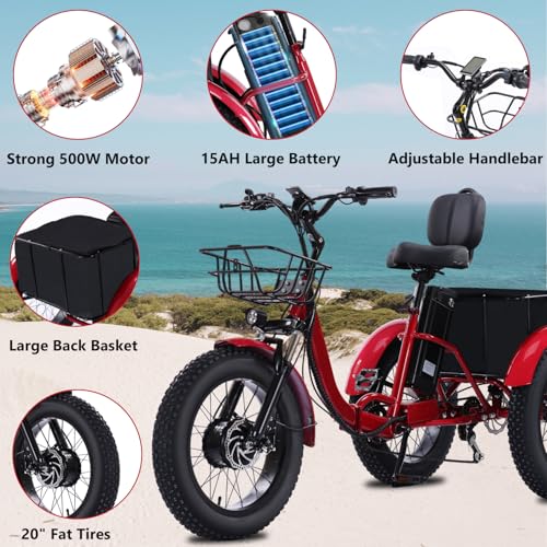 Adult Electric Tricycle 3 Wheel Bike for Adults A10327