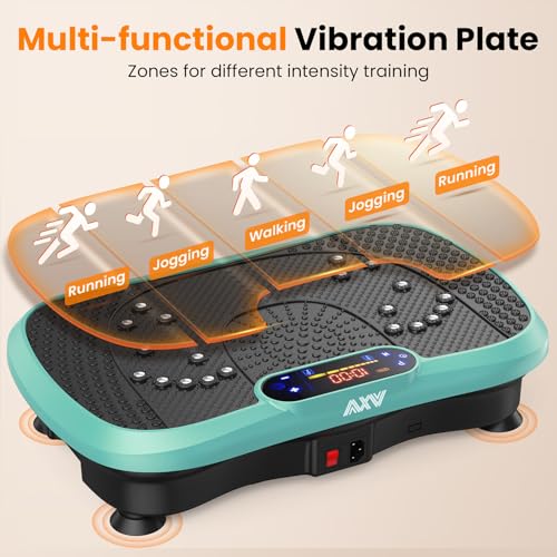 AXV Vibration Plate Fitness Platform Exercise Machine for Full Body Workout Q37919