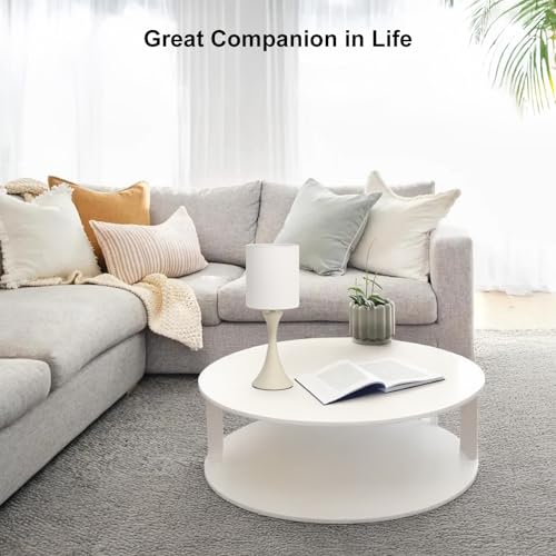 Dimmable Bedside Lamp with Touch Control, Beige Shade, LED Bulb Included S148