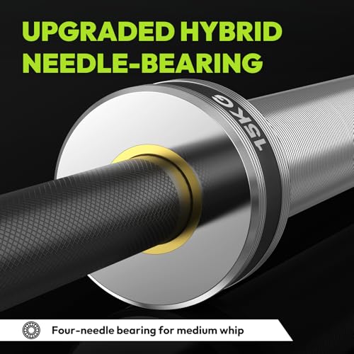 Olympic Barbell 45lb 2-inch Weight Bar for Strength Training X886729