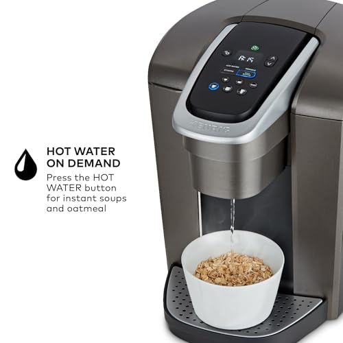 Keurig K-Elite Single Serve K-Cup Pod Coffee Maker, Brushed Silver P23556
