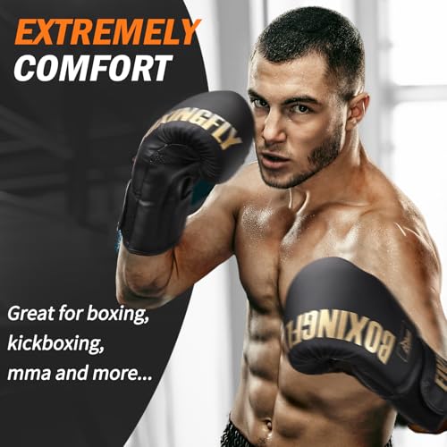 FIVING Boxing Gloves for Men Women MMA Muay Thai Training P93340