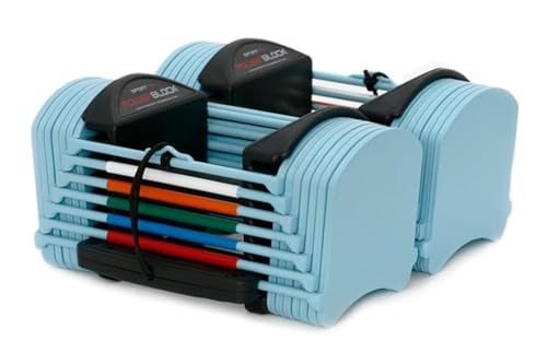 PowerBlock Sport 24 Adjustable Dumbbells, 3-24 lb. Steel Build U862