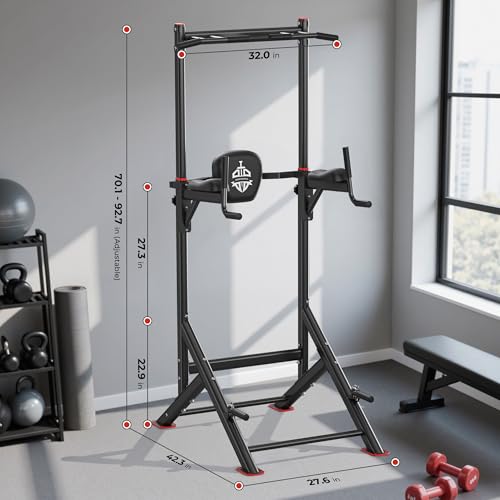 Sportsroyals Pull Up Bar Dip Station Power Tower Home Gym Strength Training Equipment R739989