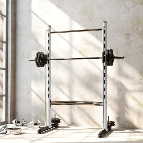 Soozier Squat Rack with Pull-Up Bar, Adjustable Power Rack for Home Gym I377