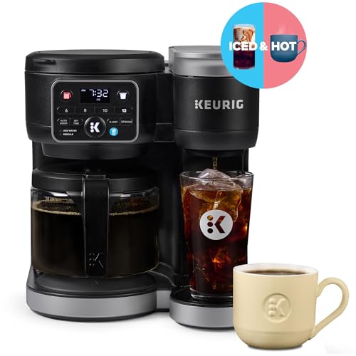Keurig K-Duo Hot & Iced Single Serve & Carafe Coffee Maker, 72oz Reservoir W9296