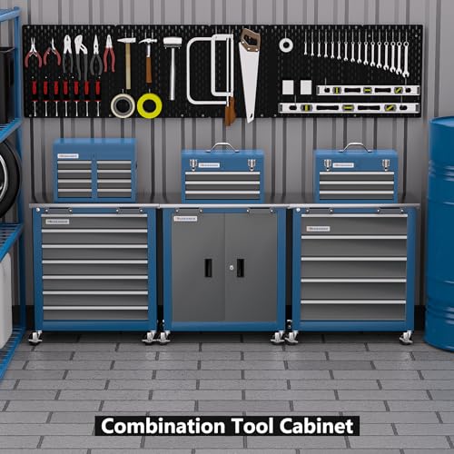 7-Drawer Rolling Toolbox with Lockable Wheels and Keyed Locking System J502595