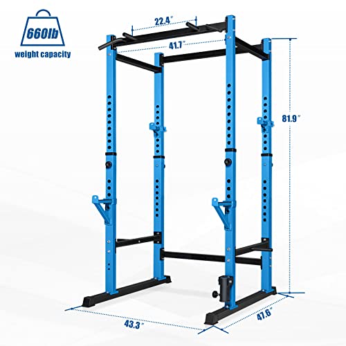 Bongkim Power Rack, Adjustable Squat Stand for Home Gym, 660lb Capacity L49550