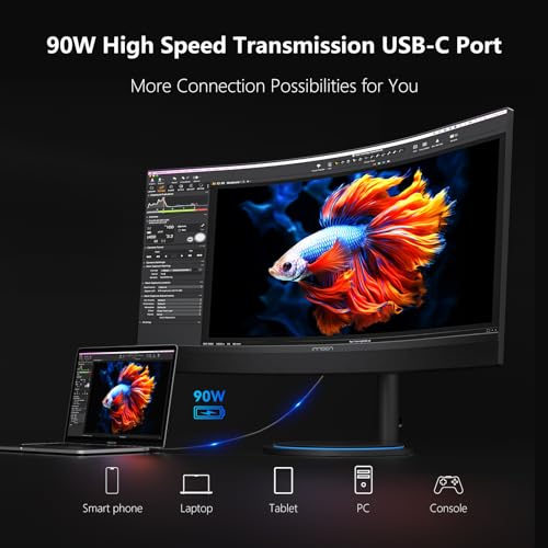 INNOCN 45C1R 45 Inch Ultrawide Curved Gaming Monitor, HDR400, USB-C 90W O61407