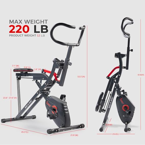 Sunny Health & Fitness Row-N-Ride PRO Full Body Squat Machine G774529